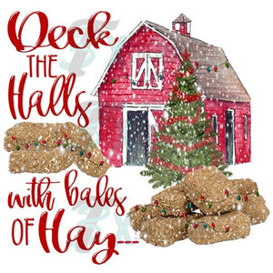 Deck the halls with Bales of Hay