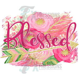 Blessed Arrow Pink and Gold