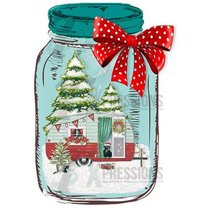 Glass Jar Christmas Camper