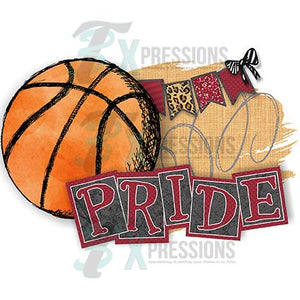 Personalized Maroon Basketball Pride
