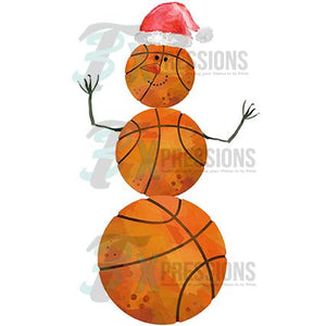 Basketball Snowman