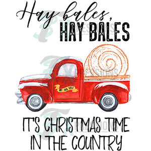 Hay Bales, Hey Bales, it's Christmas Time
