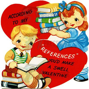 Vintage Boy GirlBooks Valentine