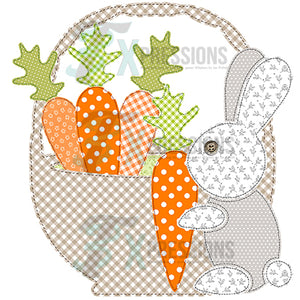 Patchwork Easter Bunny with basket