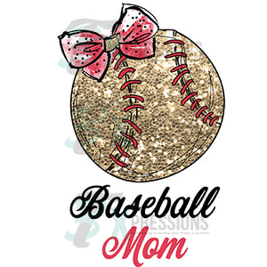 Glitter Baseball Mom