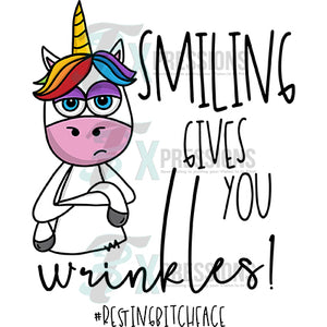 Smiling Gives You Wrinkles