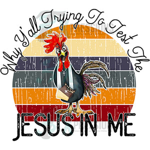 Why Yall Trying to Test the Jesus in Me, Rooster