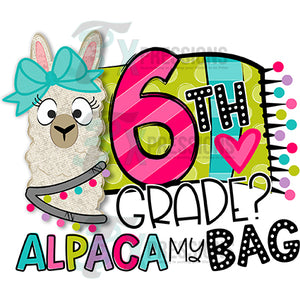 6th Grade Alpaca my Bag