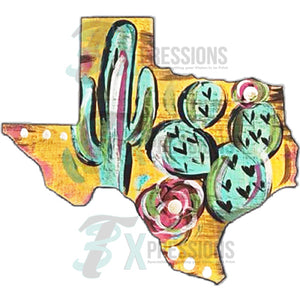 Hand Painted Texas