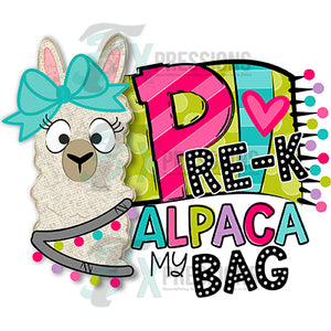 Pre K Alpaca my Bag
