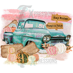 Hay Ride Pumpkin Patch Truck
