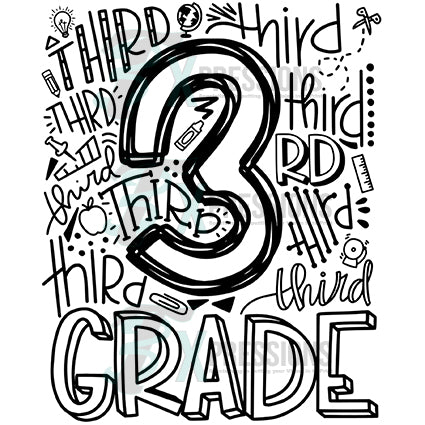 Grade Three Lettering Third Grade Typography - 3T Xpressions