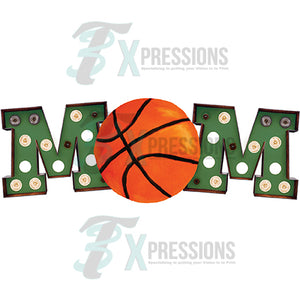 Green Marquee Basketball Mom