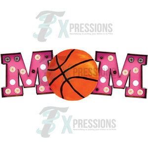 Marquee Pink Basketball Mom