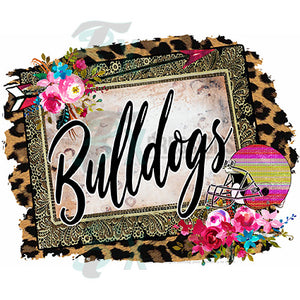 Personalized Leopard Football Frame