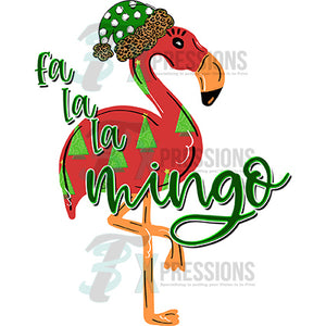 Fa La La Mingo Christmas Flamingo