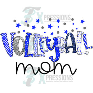 Volleyball Mom confetti