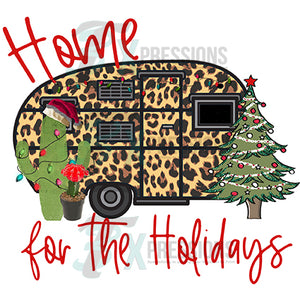 Home for the Holidays Leopard Camper