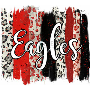 Personalized Red and Black Brush Stroke