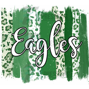 Personalized Green and White Brush Stroke