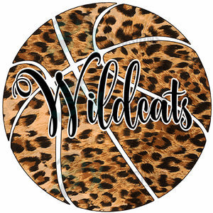 Personalized Cheetah Print Basketball