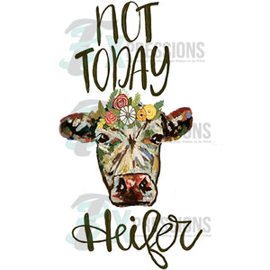 Not Today Heifer water color Cow