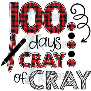 100 days of Cray Cray Buffalo Plaid