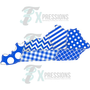 Blue and White Patchwork Kentucky