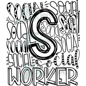 Social Worker Typography