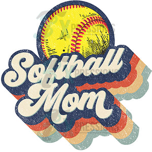 Retro Softball Mom