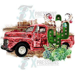Southwest Vintage Christmas Truck