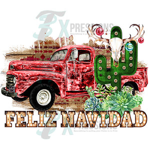 Feliz Navidad Vintage Southwest Truck