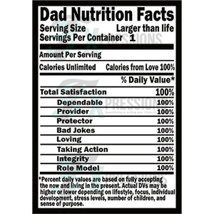 Dad Nutritional Facts