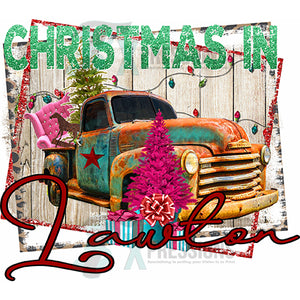 Personalized Rusty Truck Christmas In