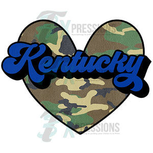 Kentucky Camo Heart