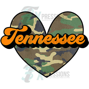 Tennessee Camo heart