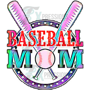 Baseball Mom Circle Frame
