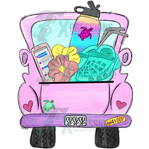 Personalized VSCO Girl Truck
