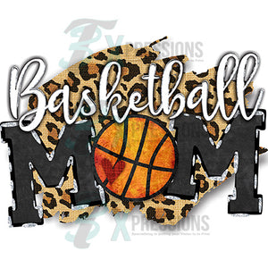 Basketball Mom Leopard background