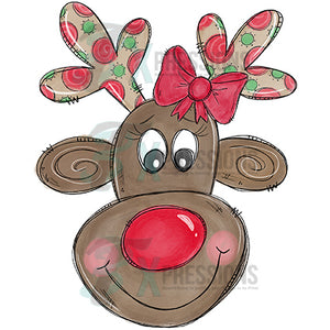 Doodle Girl Reindeer
