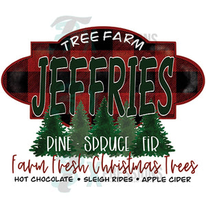 Personalized Christmas Tree Farm