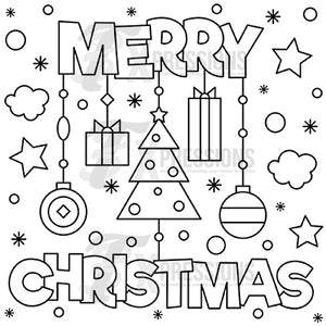 Merry Christmas Coloring Design