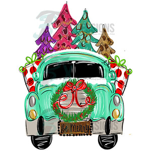 Be Merry Truck with Wreath