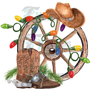 Cowboy Christmas Wheel