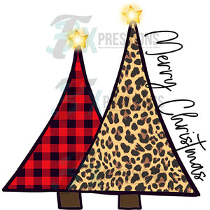 Merry Christmas 2 Triangle Trees
