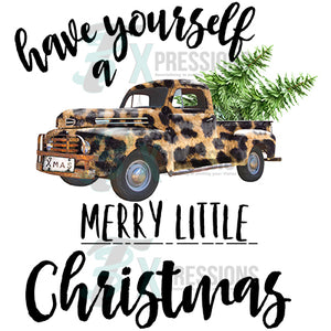 Have Yourself a Merry Little Christmas Leopard Truck