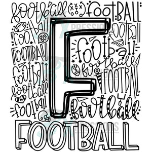 Football, typography