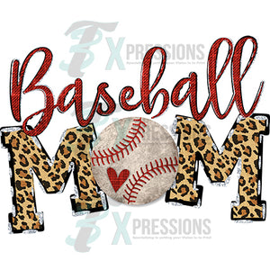 Baseball Mom Leopard