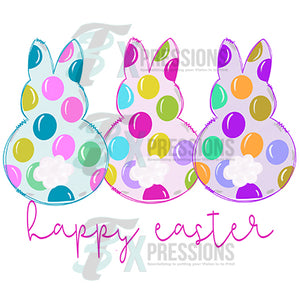 Happy Easter Polkadot Bunnies