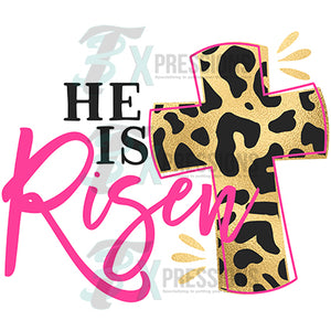 he is risen leopard cross